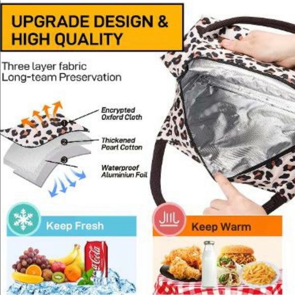 Leopard Lunch Bag - Picture 4 of 7